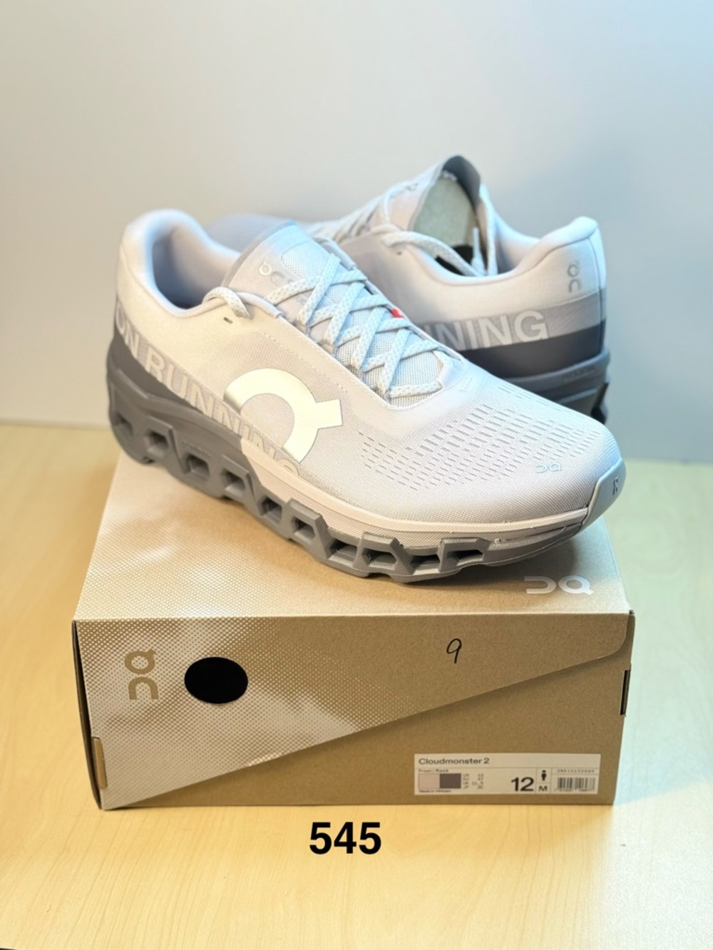 OnCloud Running Cloudmonster 2 Men's Running Shoes — Light Gray